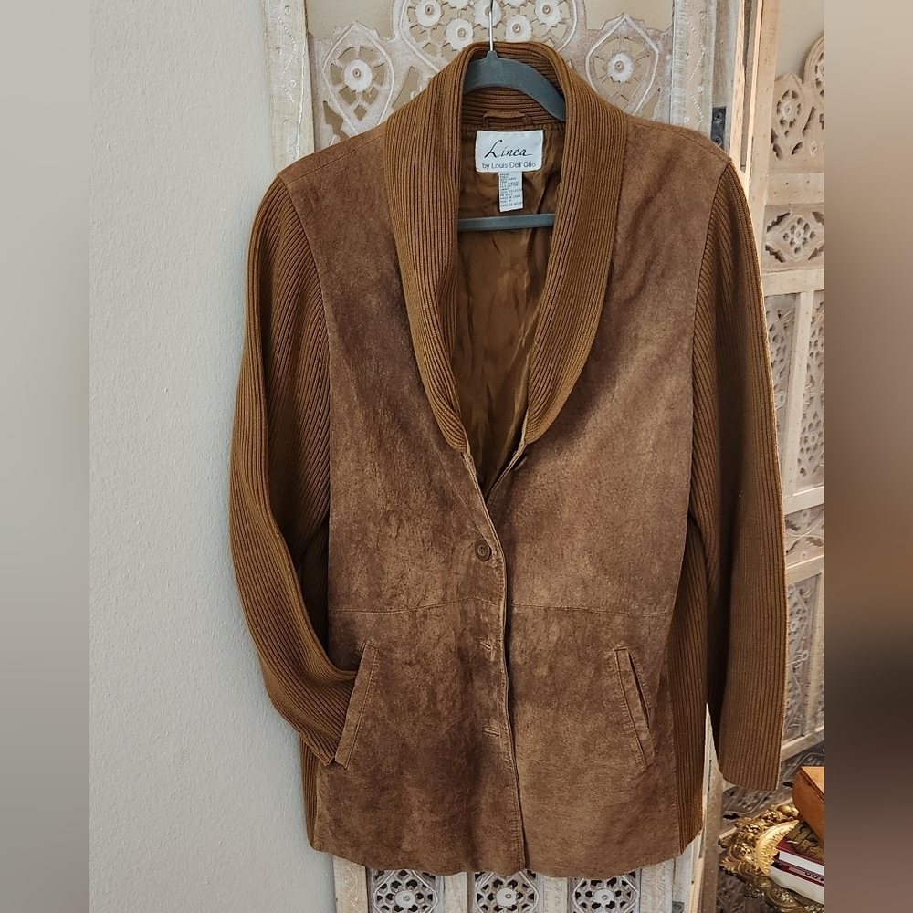 Linea by Louis Dell'Olio Brown Corduroy Blazer